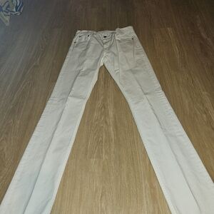 Womena Slim Fit White Jeans